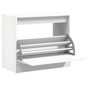 vidaXL Armoire &agrave; chaussures blanc 80x42x69 cm bois d'ing&eacute;nierie