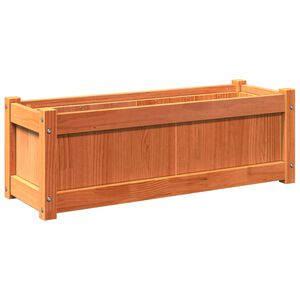 vidaXL Jardini&egrave;re cire marron 90x31x31 cm bois de pin massif