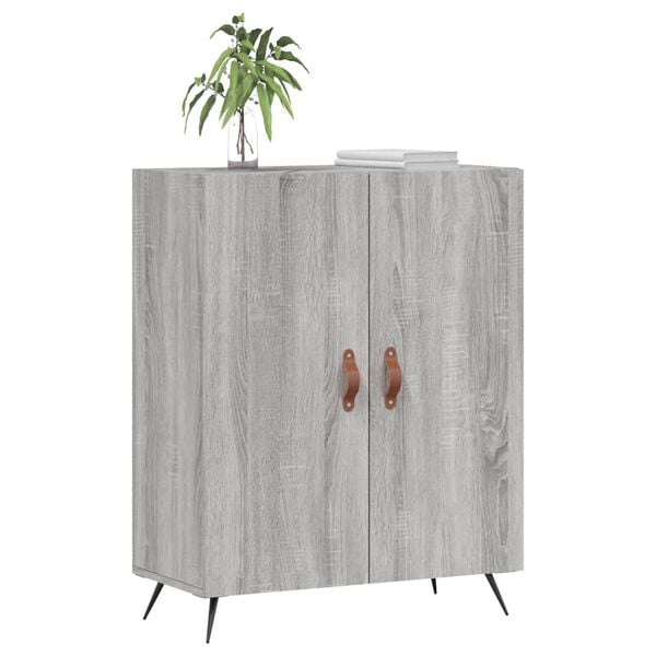 vidaXL Buffet sonoma gris 69,5x34x90 cm bois d'ing&eacute;nierie