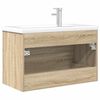 vidaXL Ensemble de meubles de salle de bain 2 pcs ch&ecirc;ne sonoma