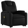 vidaXL Fauteuil inclinable de massage Noir Similicuir