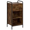 vidaXL Buffet Ch&ecirc;ne fum&eacute; 97 x 33 x 81 cm Bois d'ing&eacute;nierie