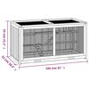vidaXL Cage pour hamster 104 x 52 x 54 cm Bois massif Sapin