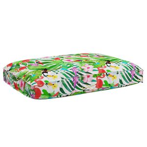 vidaXL Coussin Floral Multicolore 120 x 80 x 12 cm Tissu Oxford
