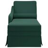 vidaXL Fauteuil long et traversin accoudoir droit vert fonc&eacute; velours