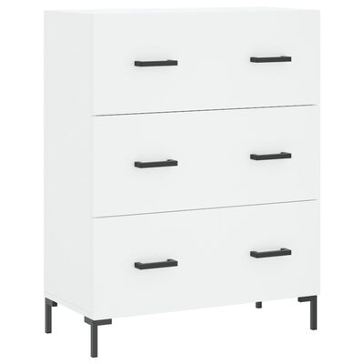 vidaXL Buffet haut Blanc 69,5x34x180 cm Bois d'ingénierie