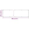 vidaXL Couverture v&eacute;g&eacute;tale avec &oelig;illets 1x8 m PVC