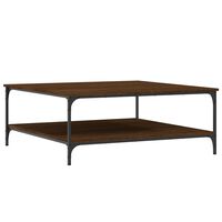 vidaXL Table basse chêne marron 100x100x40 cm bois d'ingénierie