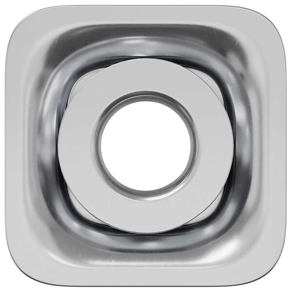 vidaXL Insert de tube filet&eacute; 2 pcs Noir et argent Acier galvanis&eacute;