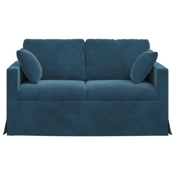 vidaXL Canap&eacute; Bleu Dimensions globales: 138 x 78 x 80 cm (l x P x H)