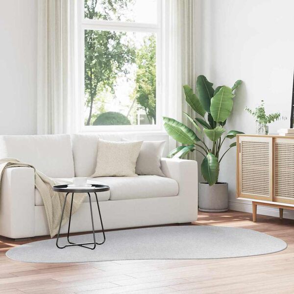 vidaXL Tapis de surface HUARTE Gris 160 x 230 cm Polyester