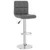 vidaXL Tabouret de bar Gris Similicuir