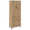 vidaXL Haut Armoire Ch&ecirc;ne artisanal 69,5 x 34 x 180 cm