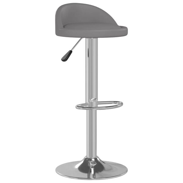 vidaXL Tabourets de bar lot de 2 gris similicuir