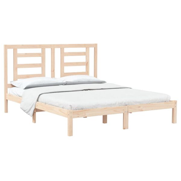 vidaXL Cadre de lit sans matelas 150x200 cm bois de pin massif