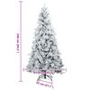 vidaXL Sapin de Noël artificiel à branches pliantes, duveteux de neige