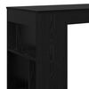 vidaXL Table de bar Ch&ecirc;ne noir 102 x 50 x 103,5 cm Bois d'ing&eacute;nierie