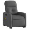 vidaXL Fauteuil de massage inclinable Gris fonc&eacute; Tissu