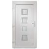 vidaXL Porte d'entr&eacute;e blanc 98x190 cm PVC
