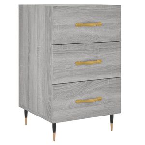 vidaXL Table de chevet sonoma gris 40x40x66 cm bois d'ing&eacute;nierie