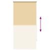 vidaXL Store enrouleur occultant 64,4 x 120 cm, largeur du tissu 60 cm, beige