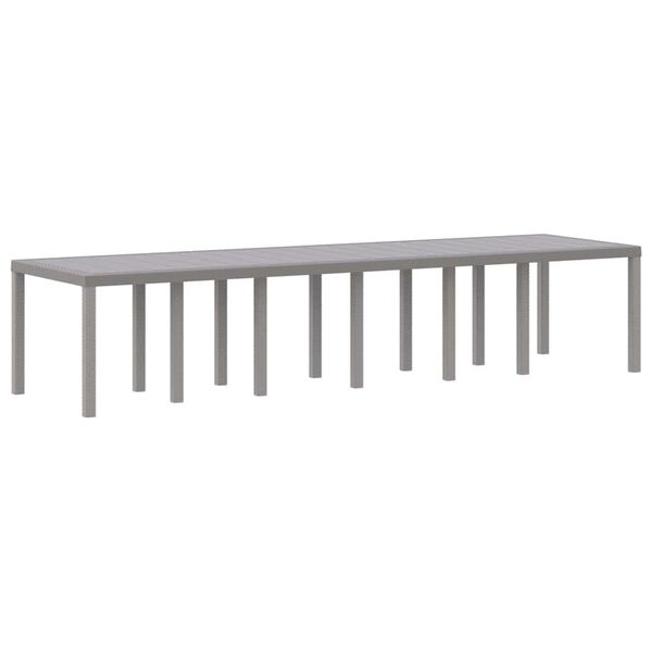 vidaXL Ensemble de salle &agrave; manger pour jardin 13 pcs Gris clair