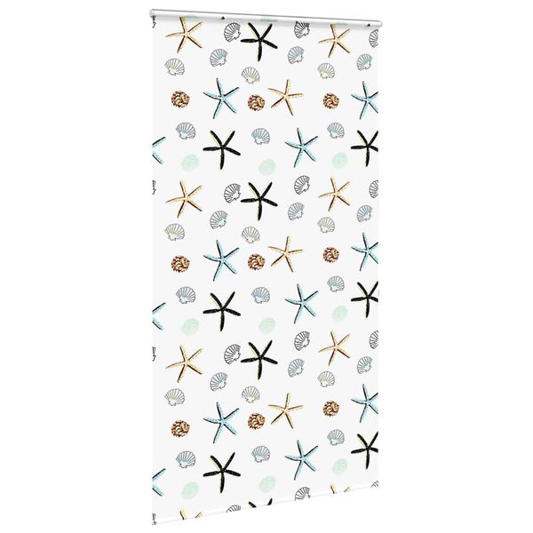 vidaXL Store enrouleur de douche avec cassette largeur du tissu 116 cm