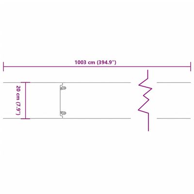 vidaXL Bordures de pelouse 10 pcs 20x103 cm acier corten flexible