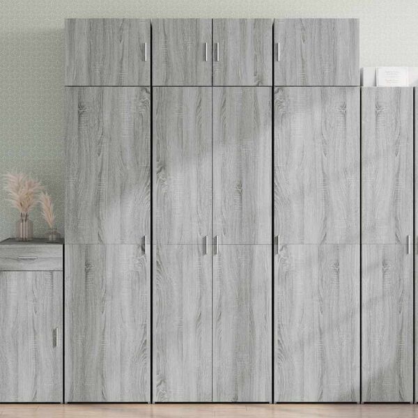 vidaXL Armoire de rangement sonoma gris 70x42,5x225 cm