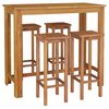 vidaXL Ensemble de bar de jardin 5 pcs bois d'acacia solide