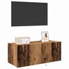 vidaXL Meuble TV mural Bois Ancien 80 x 35 x 31 cm Bois d'ing&eacute;nierie