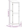 vidaXL Remise de jardin Blanc 55x52x174,5 cm Bois de sapin solide