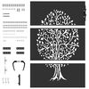 vidaXL Portail de jardin 85x125 cm acier corten conception de l'arbre