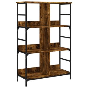 vidaXL Biblioth&egrave;que ch&ecirc;ne fum&eacute; 78,5x33x117,5 cm bois d'ing&eacute;nierie