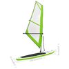 vidaXL Ensemble de planche SUP gonflable avec voile Vert et blanc
