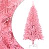 vidaXL Sapin de No&euml;l artificiel avec support rose 120 cm PVC