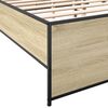 vidaXL Cadre de lit sans matelas ch&ecirc;ne sonoma 120x200 cm