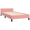 vidaXL Cadre de lit sans matelas rose 90x200 cm velours