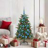 vidaXL Sapin de No&euml;l artificiel Vert 120 cm PVC, m&eacute;tal et plastique
