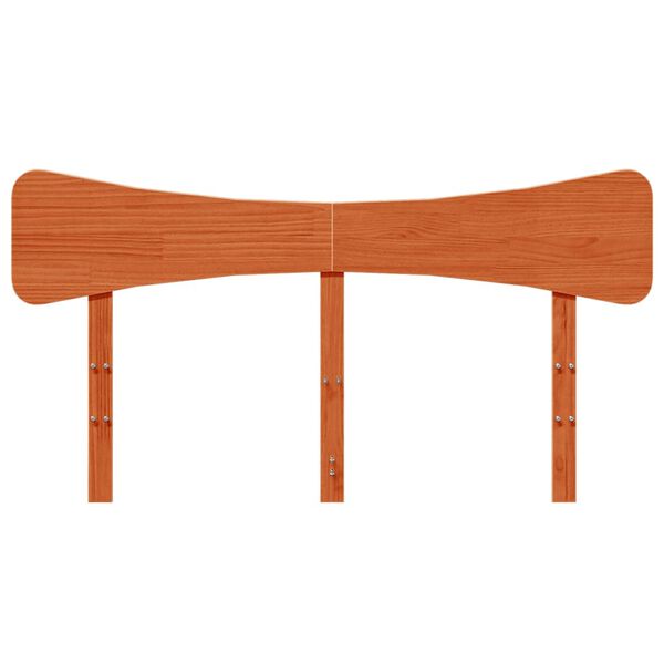 vidaXL T&ecirc;te de lit cire marron 150 cm bois massif de pin