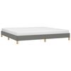 vidaXL Cadre de lit sans matelas gris fonc&eacute; 200x200 cm tissu