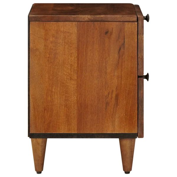 vidaXL Cabinet de chevet Marron 40 x 33 x 46 cm Bois de mangue massif
