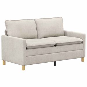 vidaXL Canap&eacute; Cr&egrave;me 156 x 81 x 87,5 cm Polyester