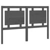 vidaXL T&ecirc;te de lit Gris 145,5x4x100 cm Bois massif de pin