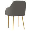 vidaXL Chaises &agrave; manger lot de 2 gris fonc&eacute; velours
