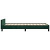 vidaXL Cadre de lit sans matelas vert fonc&eacute; 80x200 cm velours
