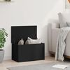 vidaXL Bo&icirc;te de rangement noir 60x35x35 cm bois d'ing&eacute;nierie