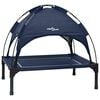 vidaXL Lit pour Chien 71 x 64 x 71 cm Acier Bleu marine