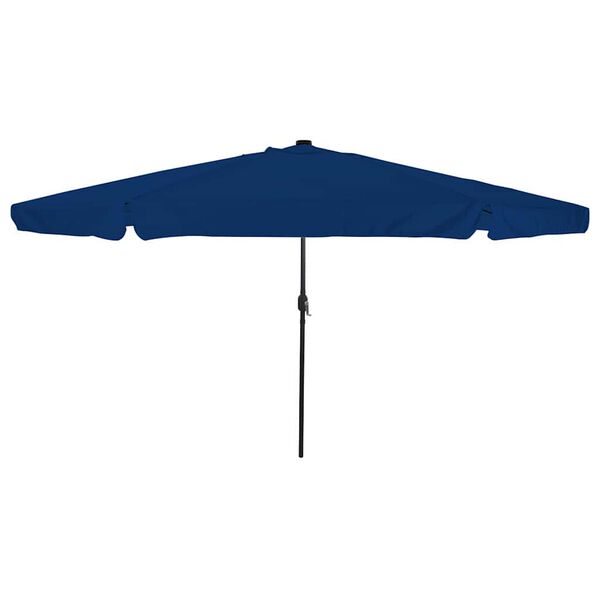 vidaXL Parasol de jardin Bleu et Noir 395 x 395 x 245 cm