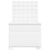 vidaXL Sommier &agrave; lattes de lit avec matelas Blanc 80x200 cm Similicuir